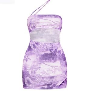 NEVER WORN PRETTYLITTLETHING MINI BODYCON DRESS WITH TAGS